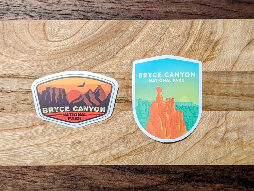 A Set of Two (2) Bryce Canyon National Park Sticker Decal 3″