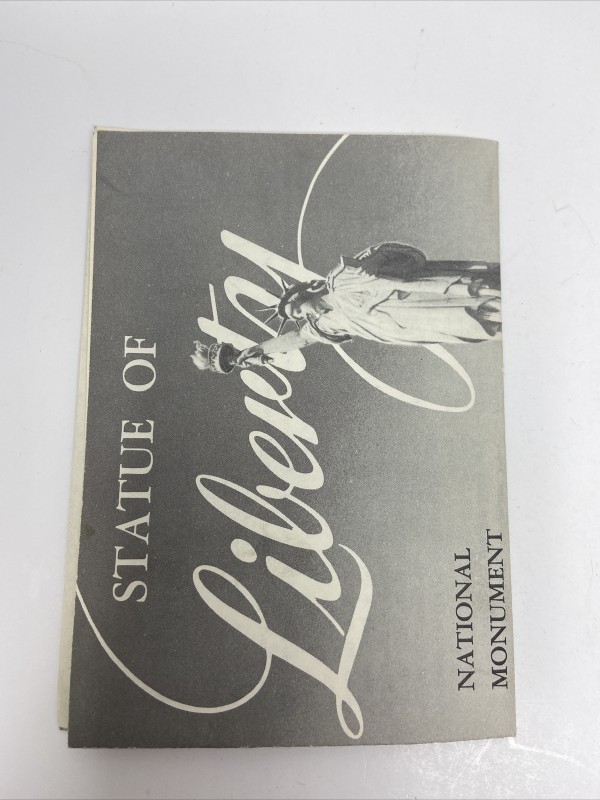 Vintage 1962 Statue of Liberty Brochure with Map National Monument Fold Out