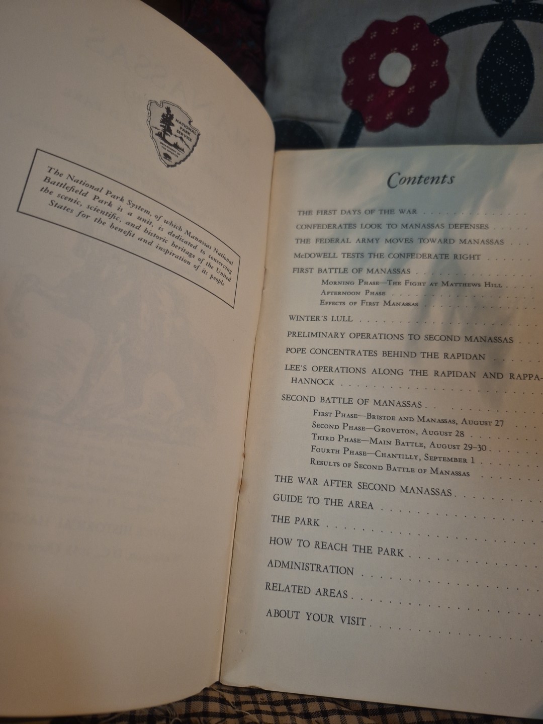 1961 Manassas (Bull Run) Battlefield Park National Park Historic Handbook No. 15
