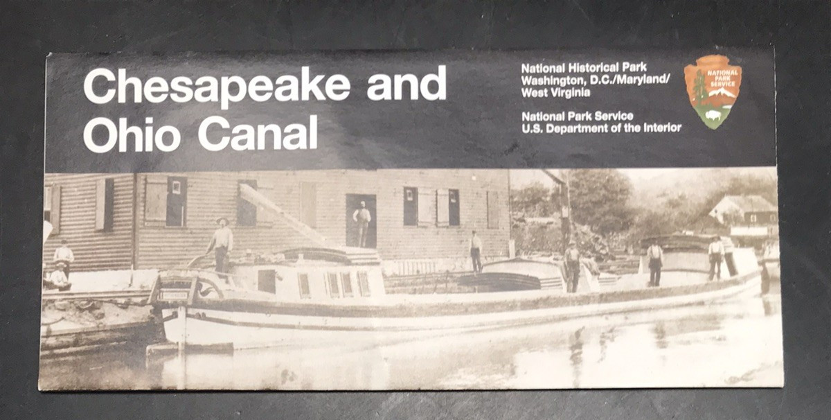 2001 CHESAPEAKE & OHIO CANAL National Park Map & Brochure US Dept of Interior