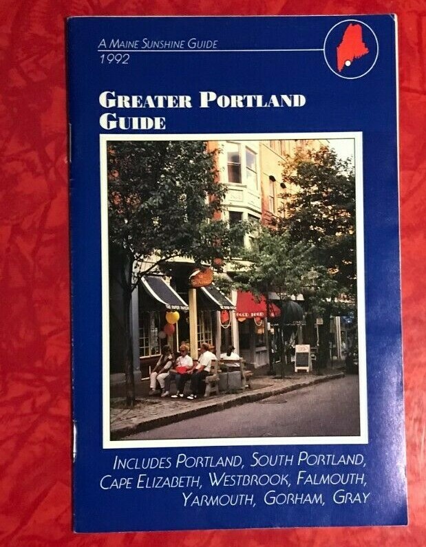 GREATER PORTLAND MAINE GUIDE 46-PAGE TRAVEL BROCHURE 1992