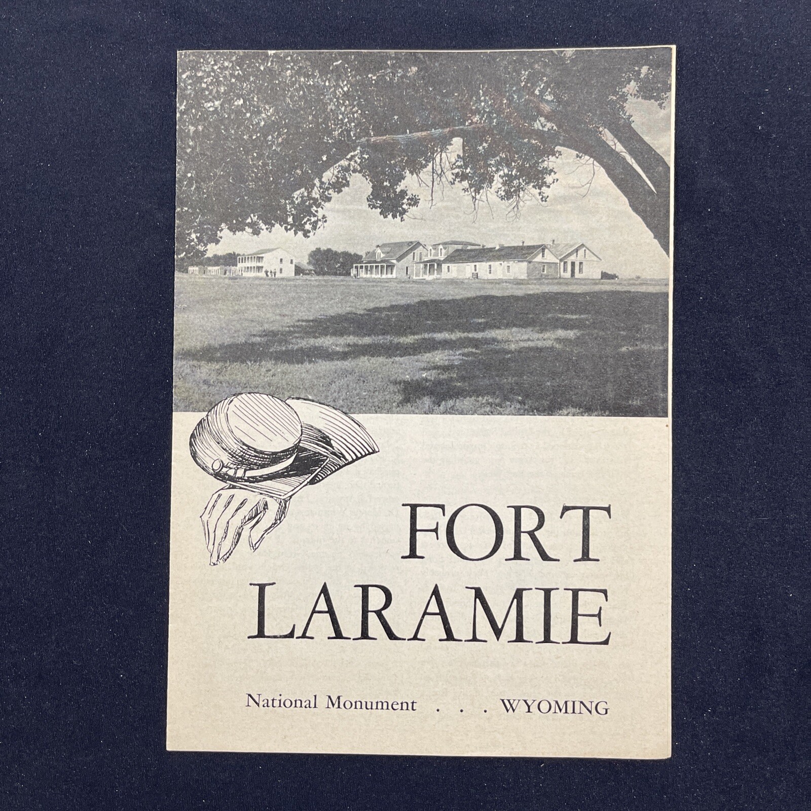 Vintage 1957 Fort Laramie National Monument Brochure Pamphlet Map Guide Info WY
