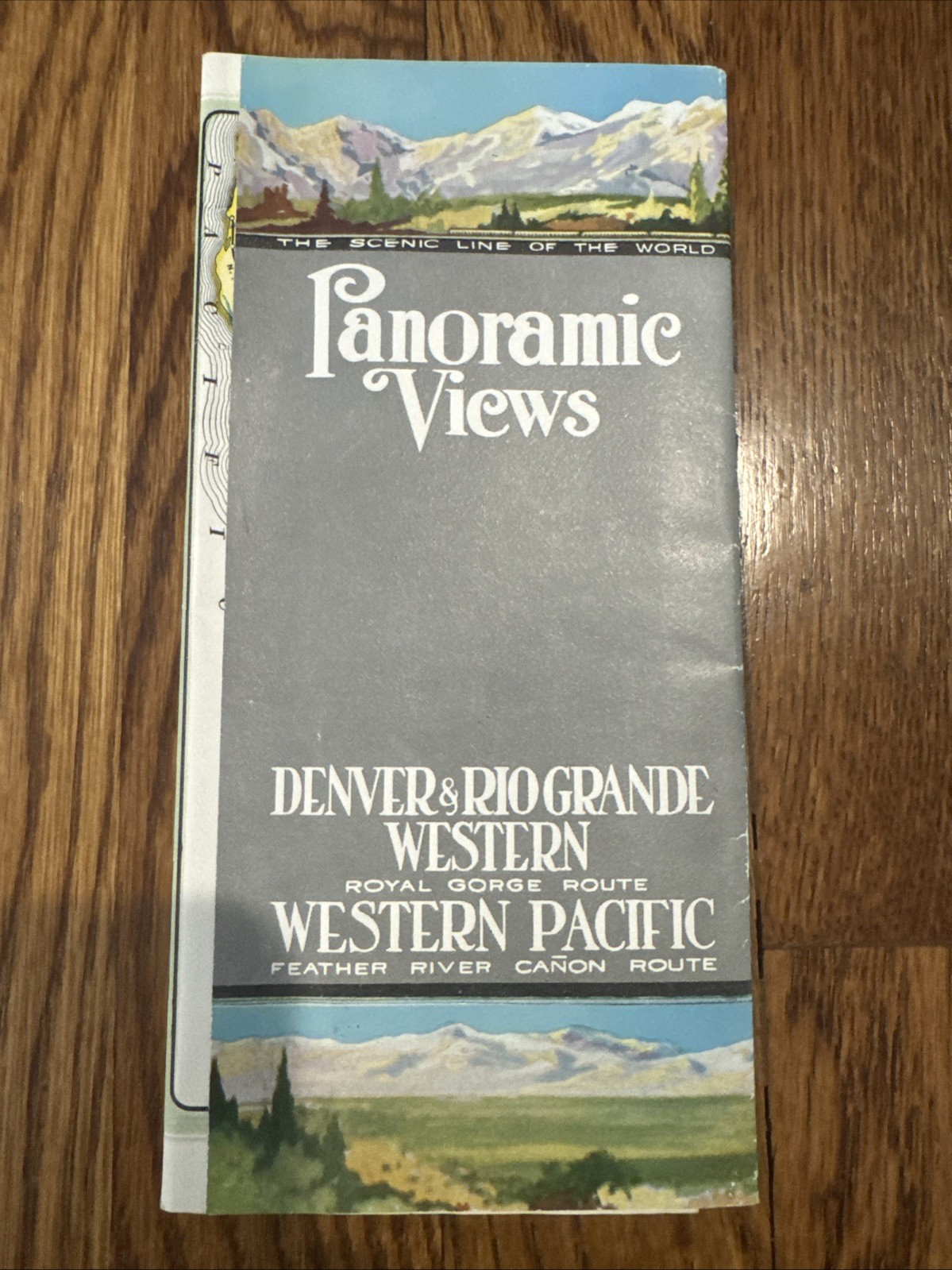 Western Pacific Railroad Panoramic Views Brochure Denver Rio Grande 1924 Vtg