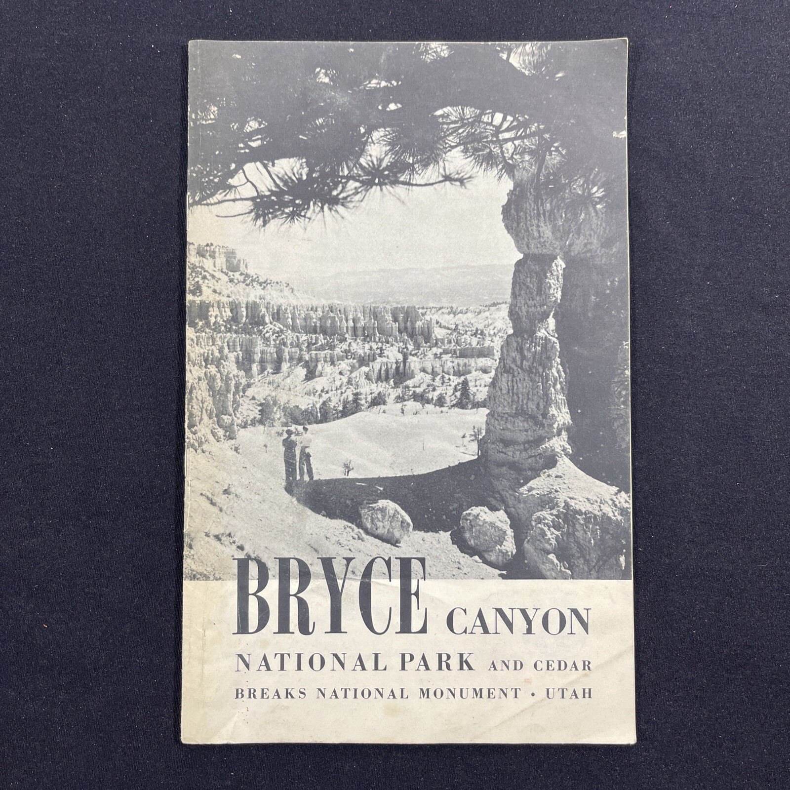 Vtg 1954 Bryce Canyon National Park Brochure Cedar Breaks Pamphlet Map Bookle
