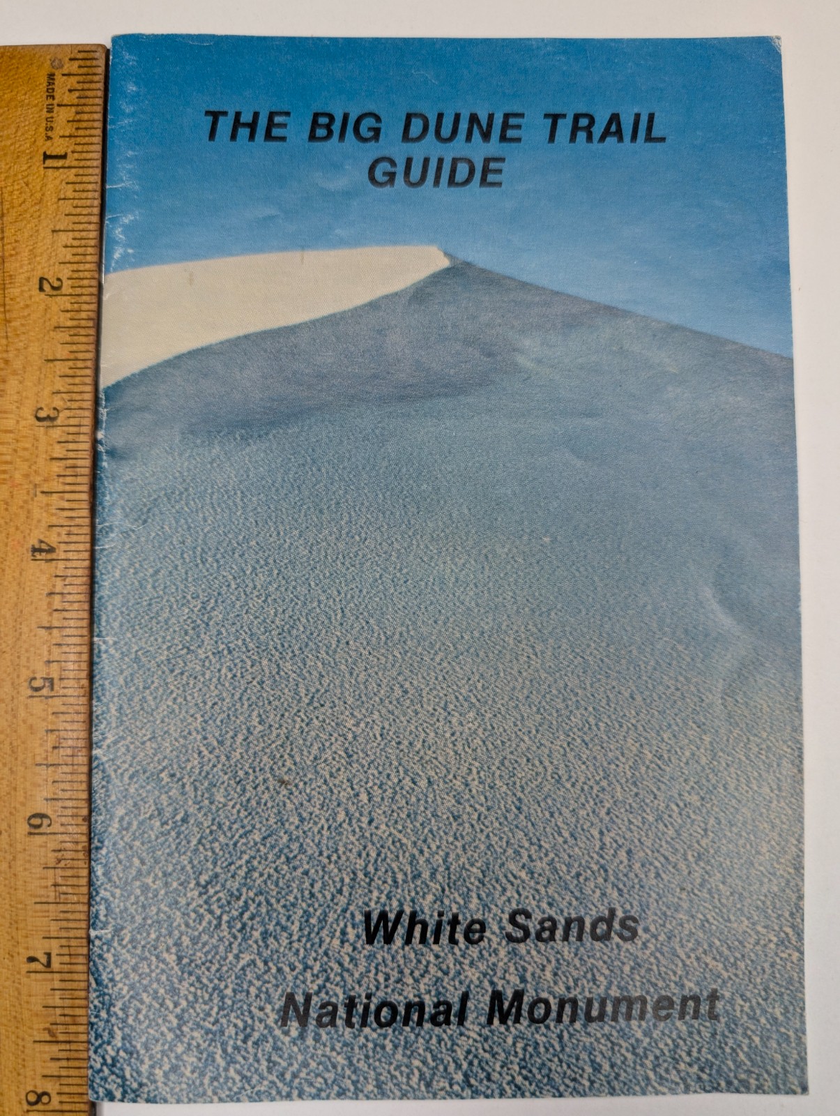 Vtg 1988 White Sands National Monument Big Dune Trail Guide Brochure New Mexico