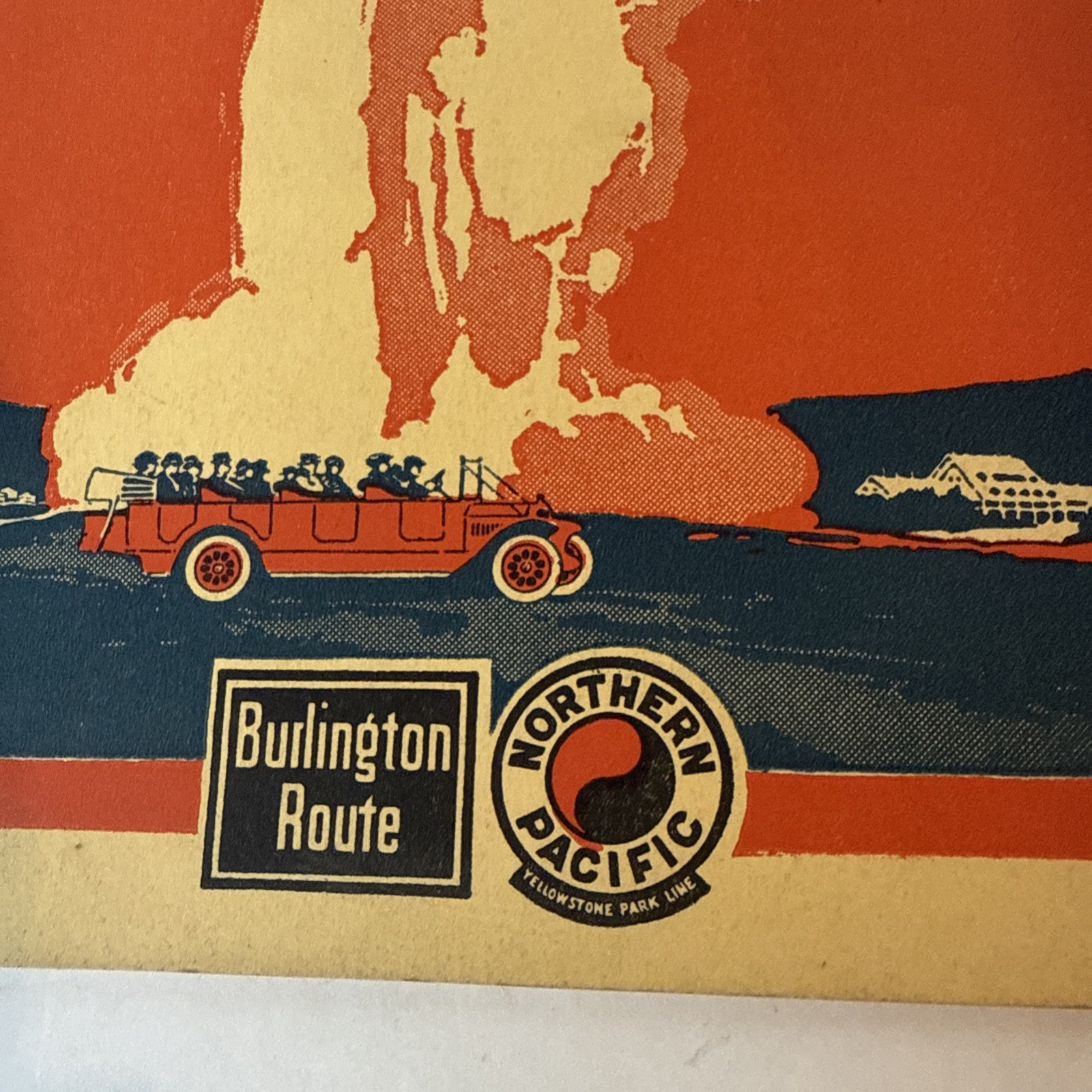 Vintage Northern Pacific Railway Yellowstone National Park Guide Book 1924