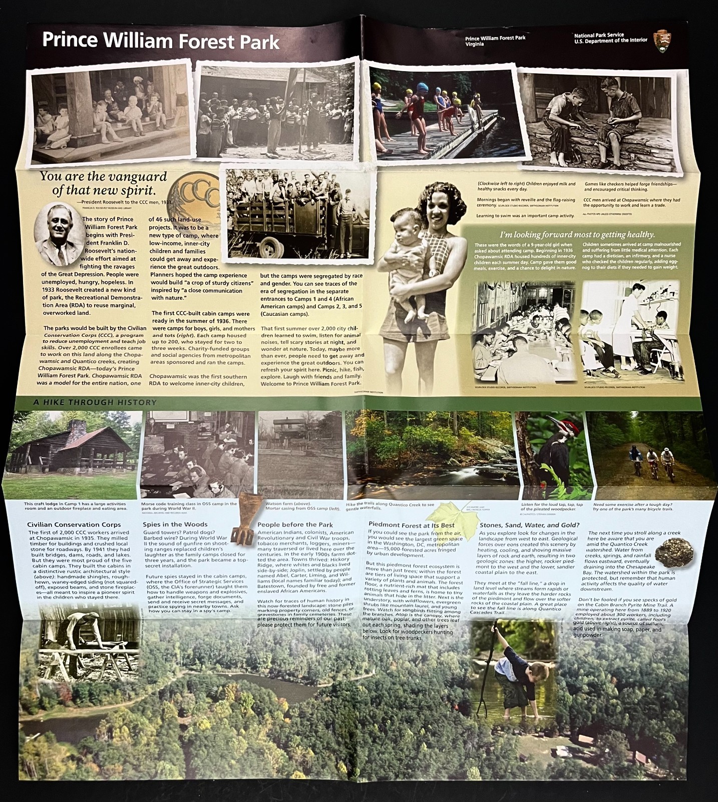 2019 Prince William Forest Park Virginia National Park Service Guide Brochure