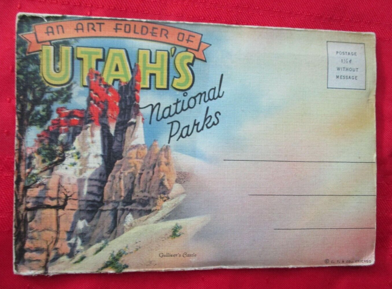 UTAH’S NATIONAL PARKS – Vintage View Folder – 1940’s