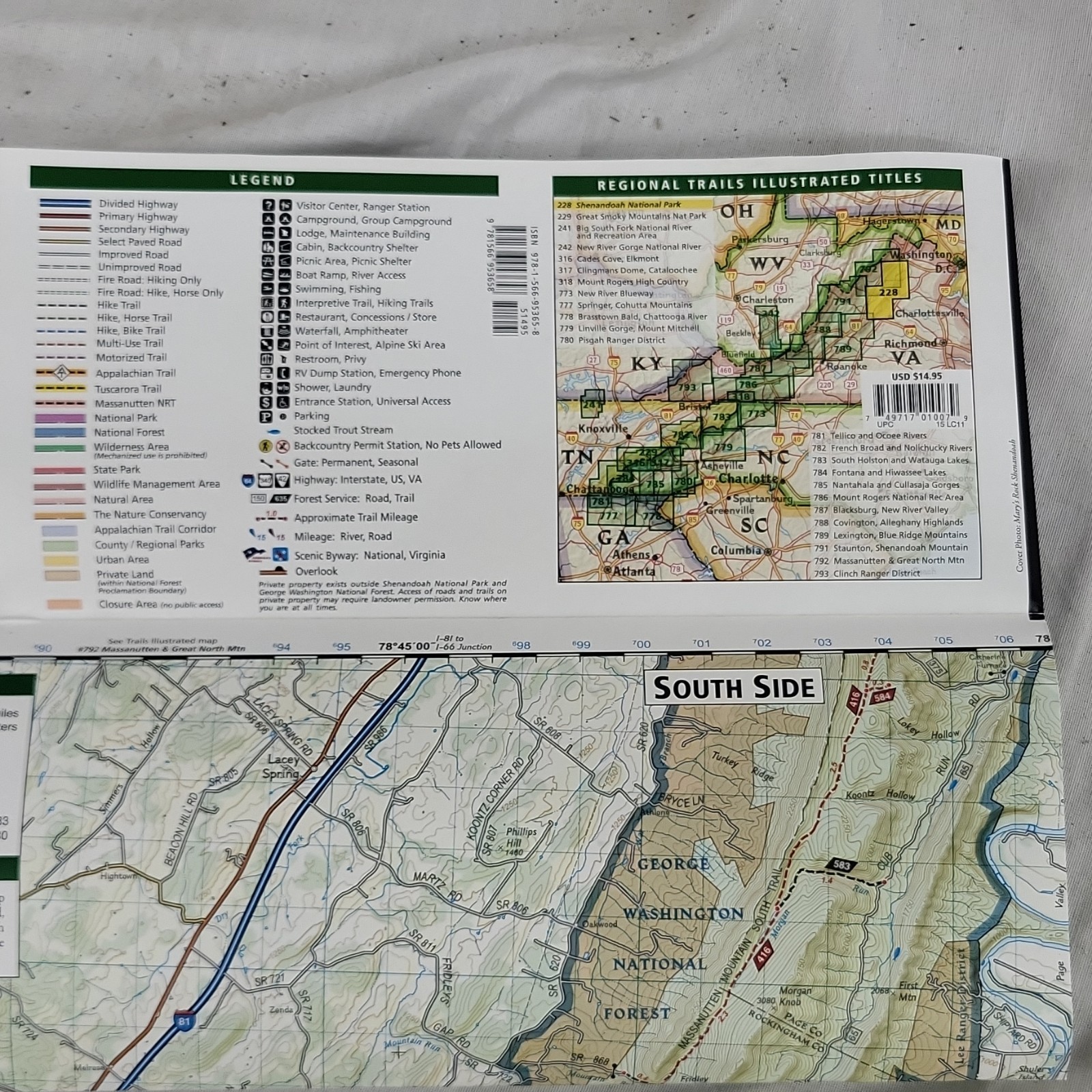 National Park Trails Illustrated Topographic Map (NatGeo Maps) – South Side