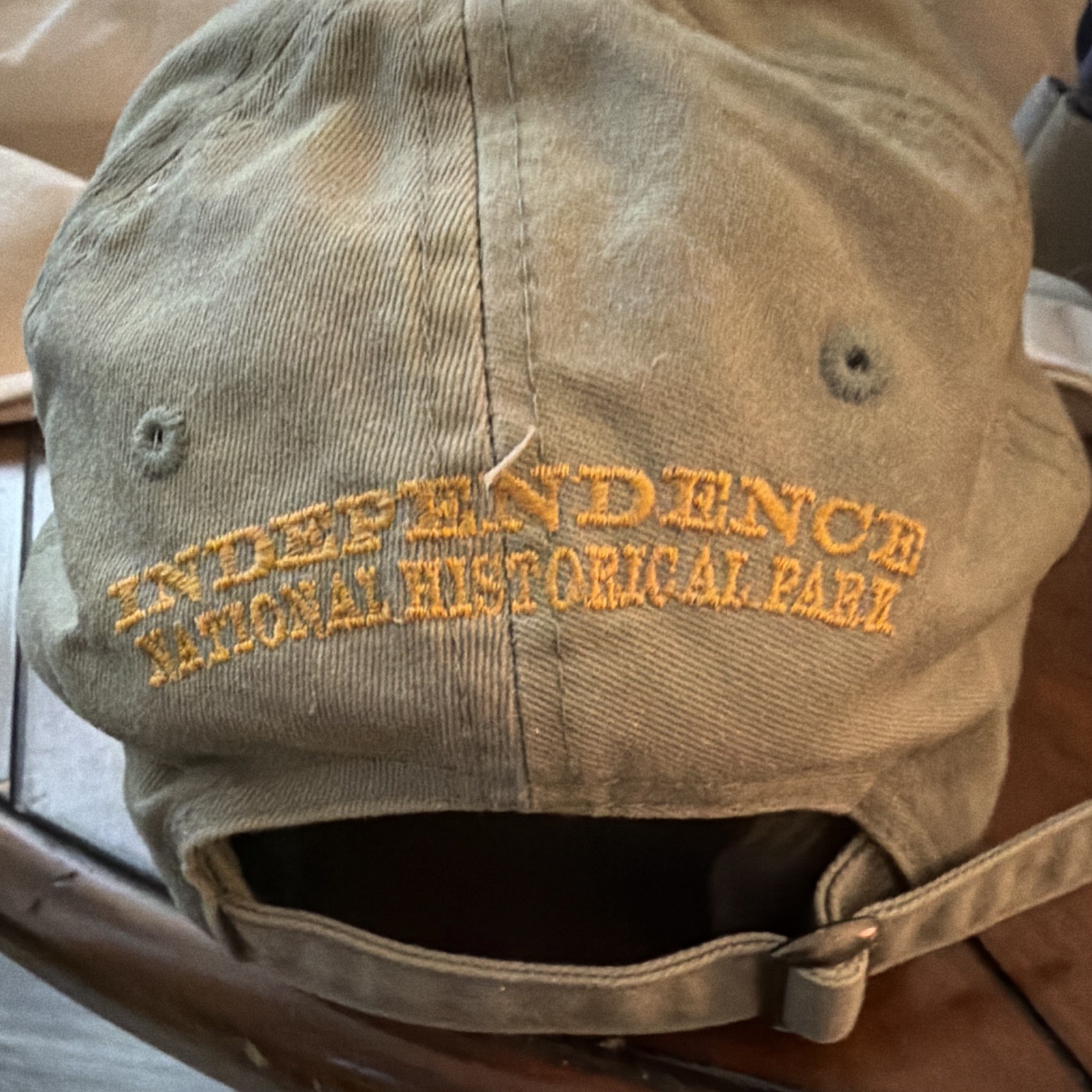 Independence National Historical Park Tan Embroidered Adjustable Baseball Cap