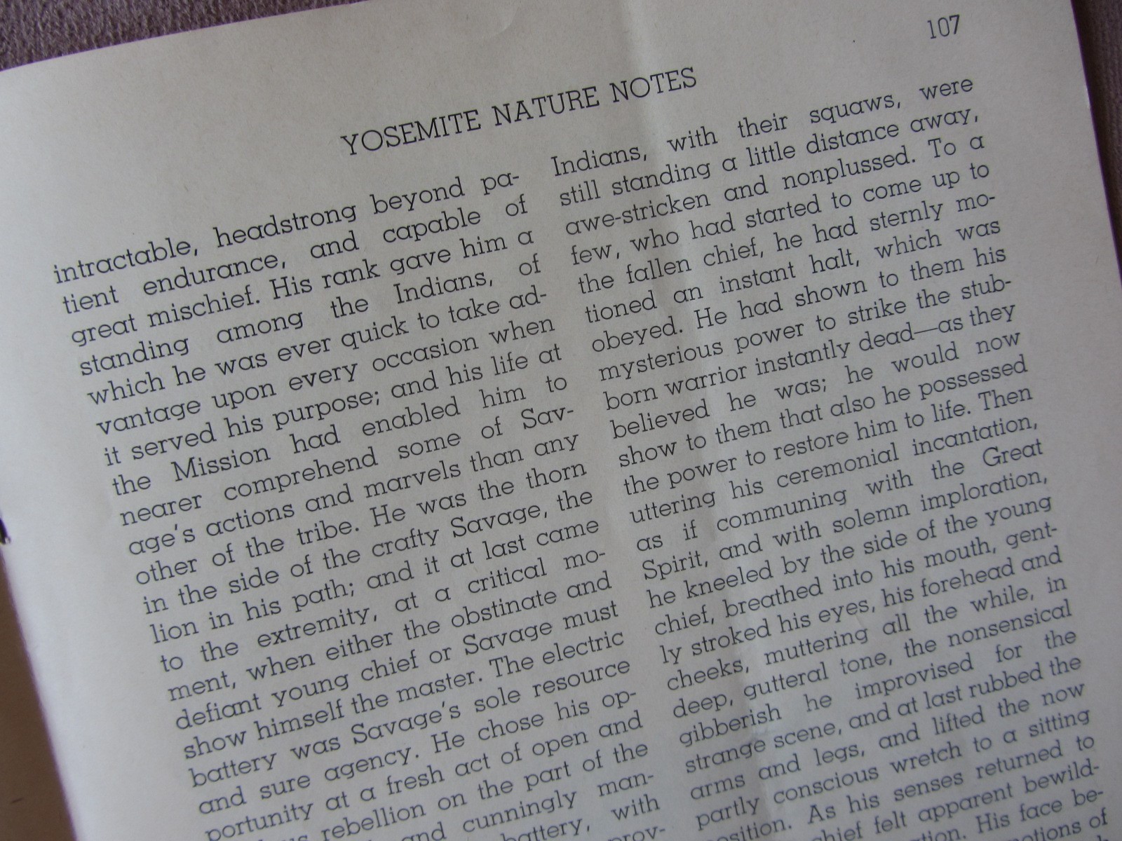Vtg 1951 YOSEMITE National Park Nature Notes * White Medicine Man James Savage
