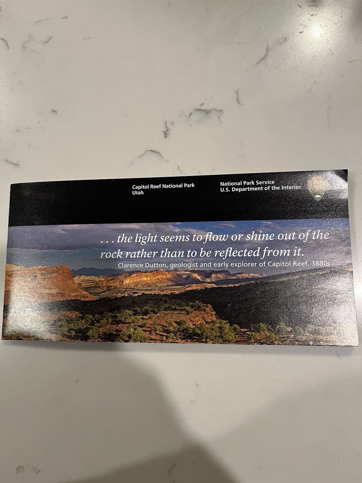 Official Capitol Reef National Park Map | Utah | Rare America 250 Stamp