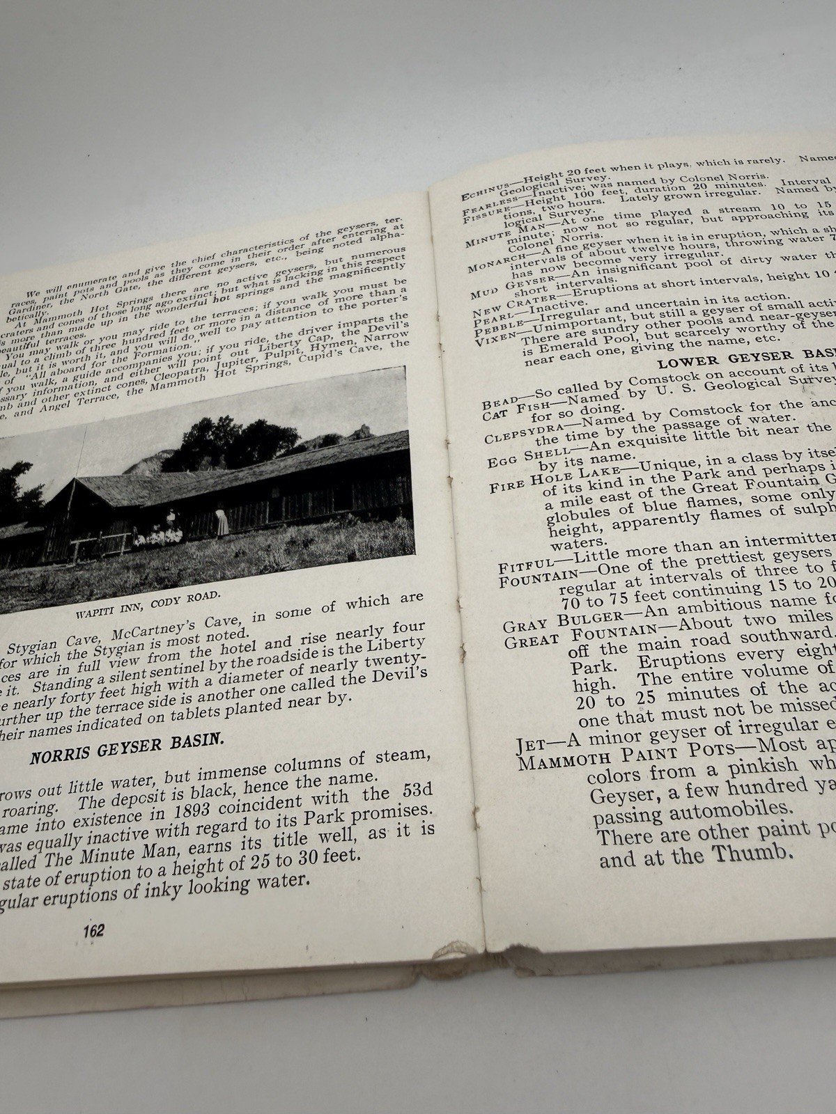 1923 Campbell Yellowstone Park Guide 4th Ed Softcover Map Camp Brochure