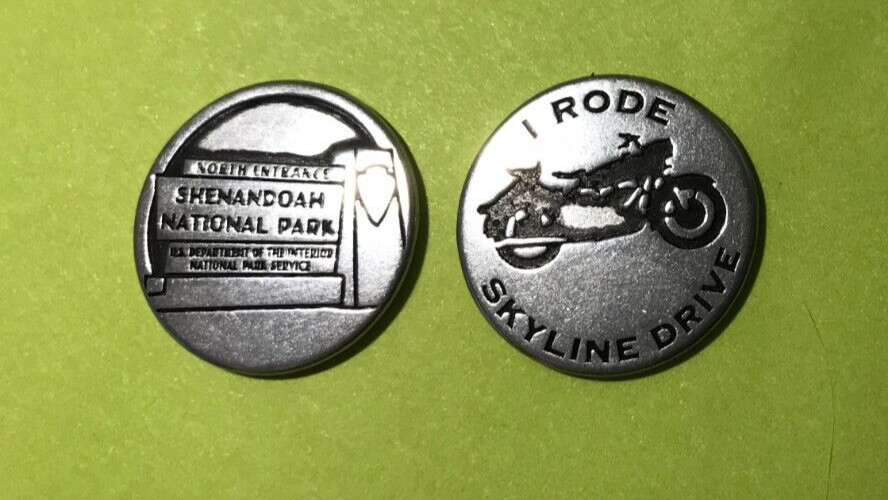 Shenandoah National Park Skyline Drive Motorcycle Token