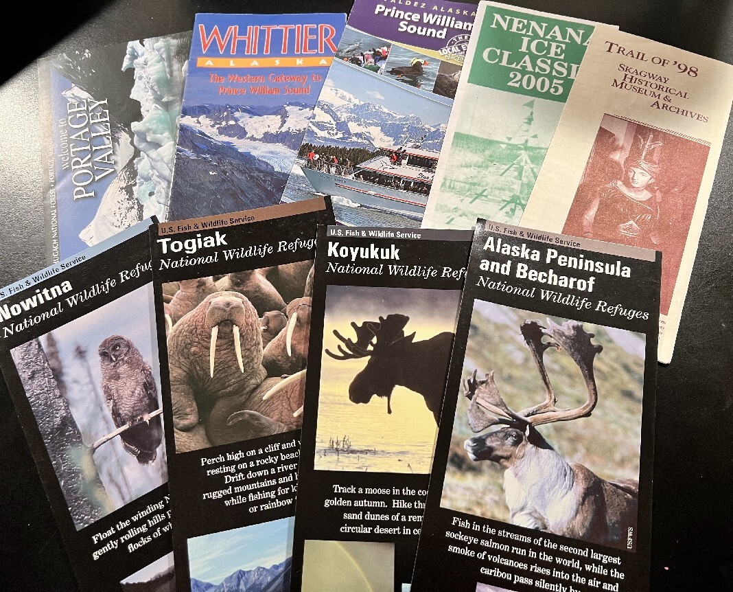 15 Alaska Parks Historic Pamphlets & Handbills Portage Whittier Nenana Skagway+
