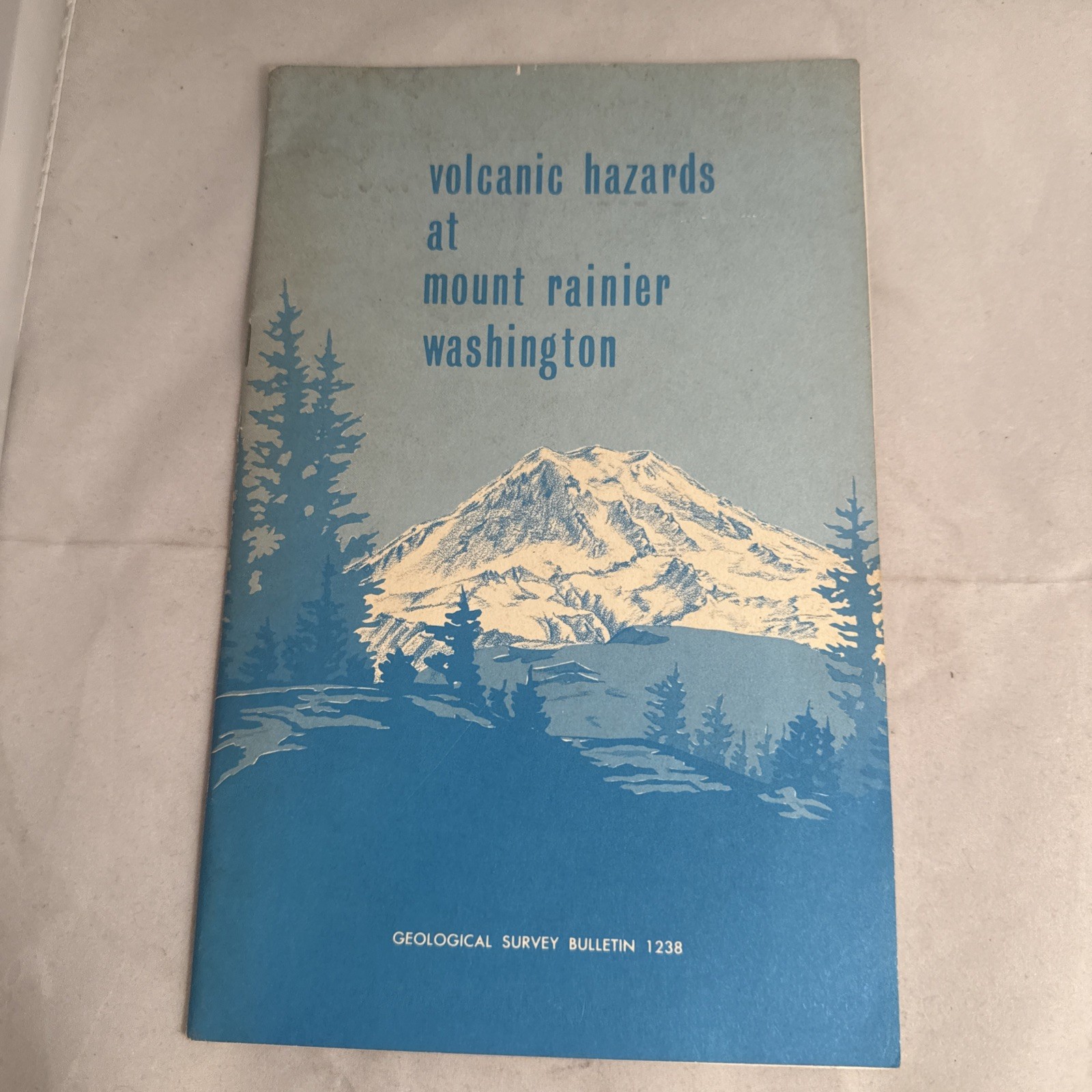 Volcanic Hazards at Mount Rainier Washington 1967 Geological Survey #1238