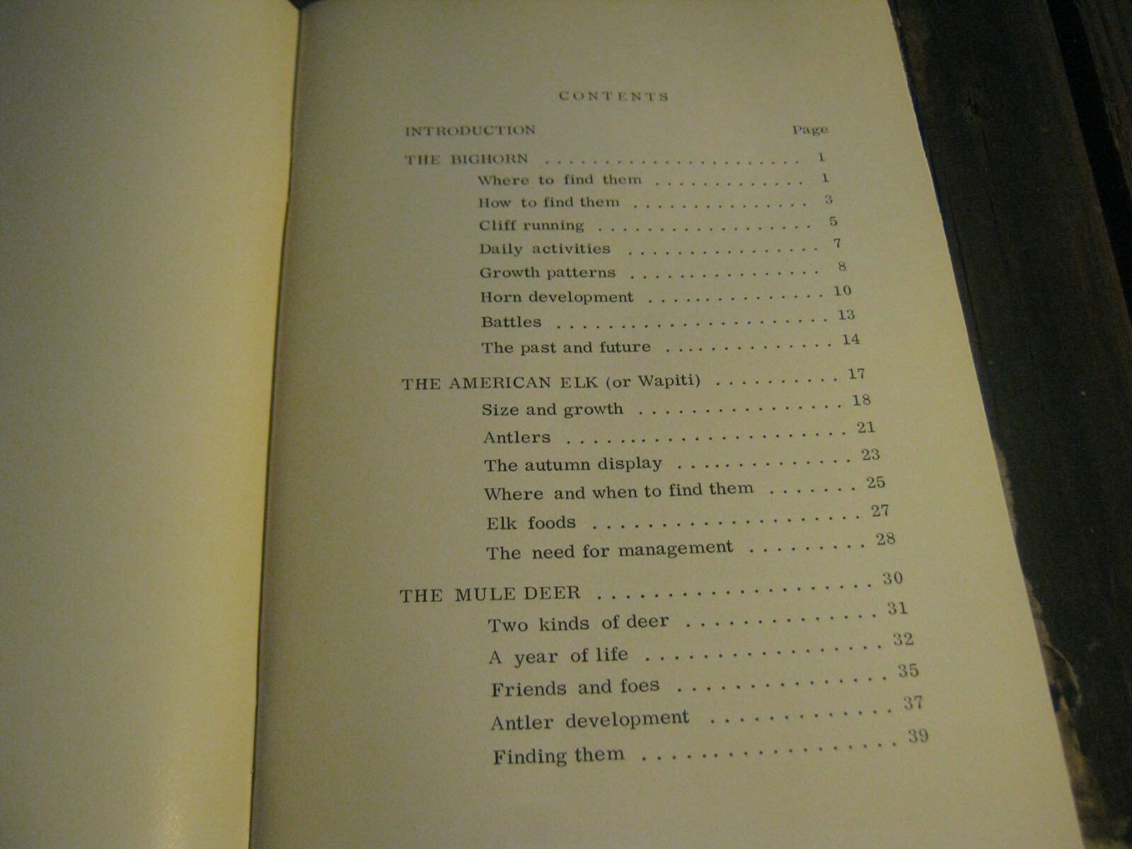 1968 Bighorn Elk and Deer Rocky Mountain National Park book Julie & Roger Contor
