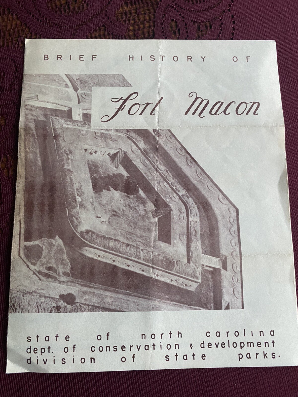 Brief History Of Fort Macon, NC Division Of State Parks Brochure
