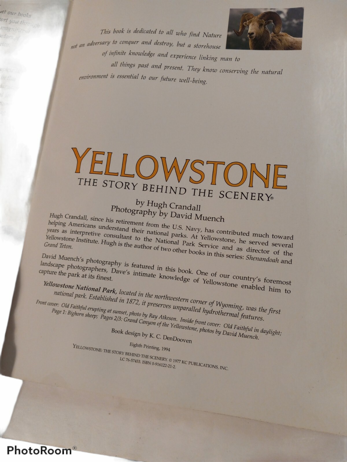 VTG PB National Parkways Yellowstone National Park 1976 Photo & Comprehensive Gd