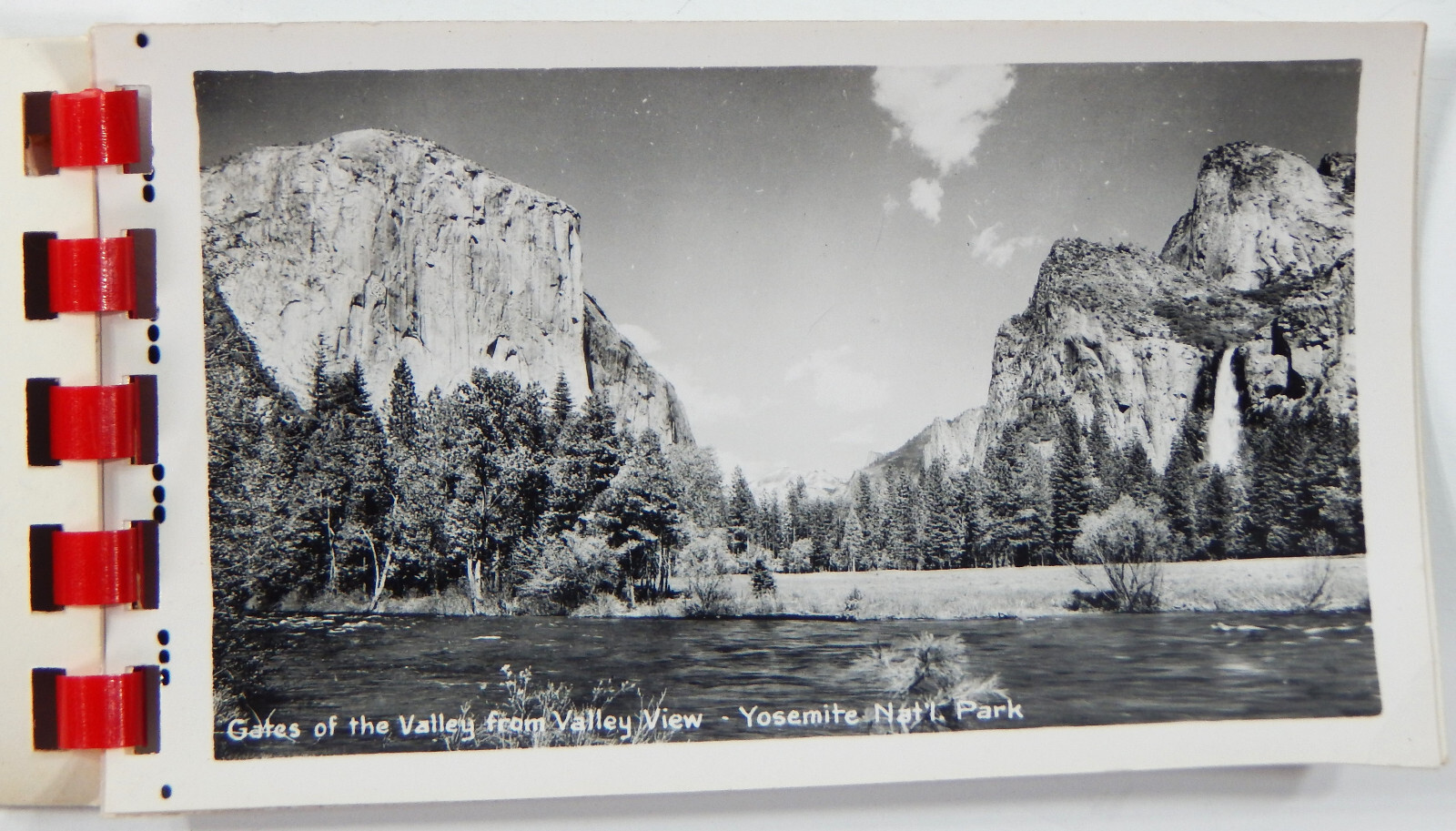 12 REAL YOSEMITE PARK CA PHOTOS 1920s 30s SAWYERS IN MINI FLIP BOOK 2.75″ x 4.5″