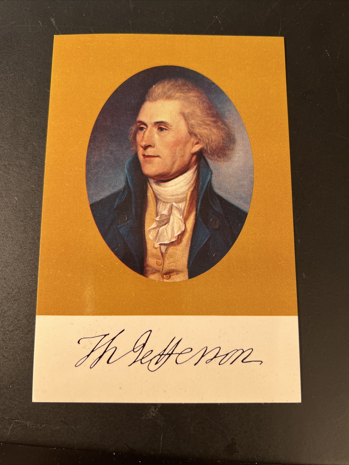 Philadelphia PA- Pennsylvania, Thomas Jefferson Portrait Vintage Chrome Postcard