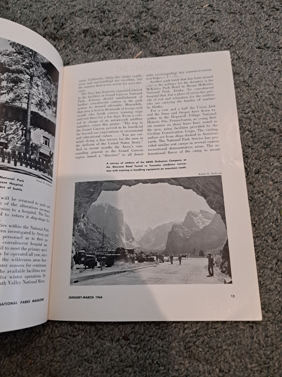 January-March 1944 National Parks Magazine Mount Rainier Everglades Jackson Hole