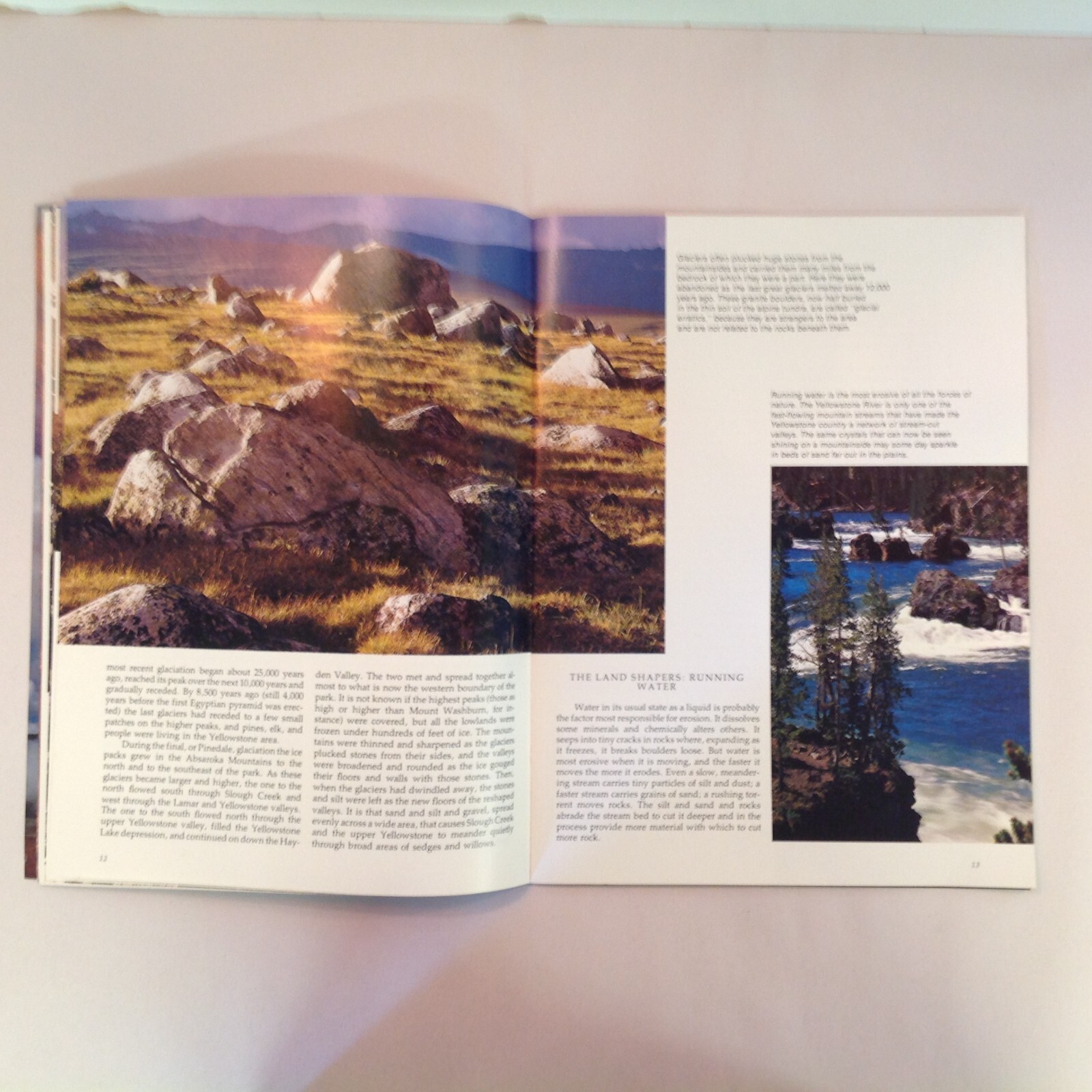 Vtg 1977 Souvenir Color Photo Guide Yellowstone The Story Behind the Scenery