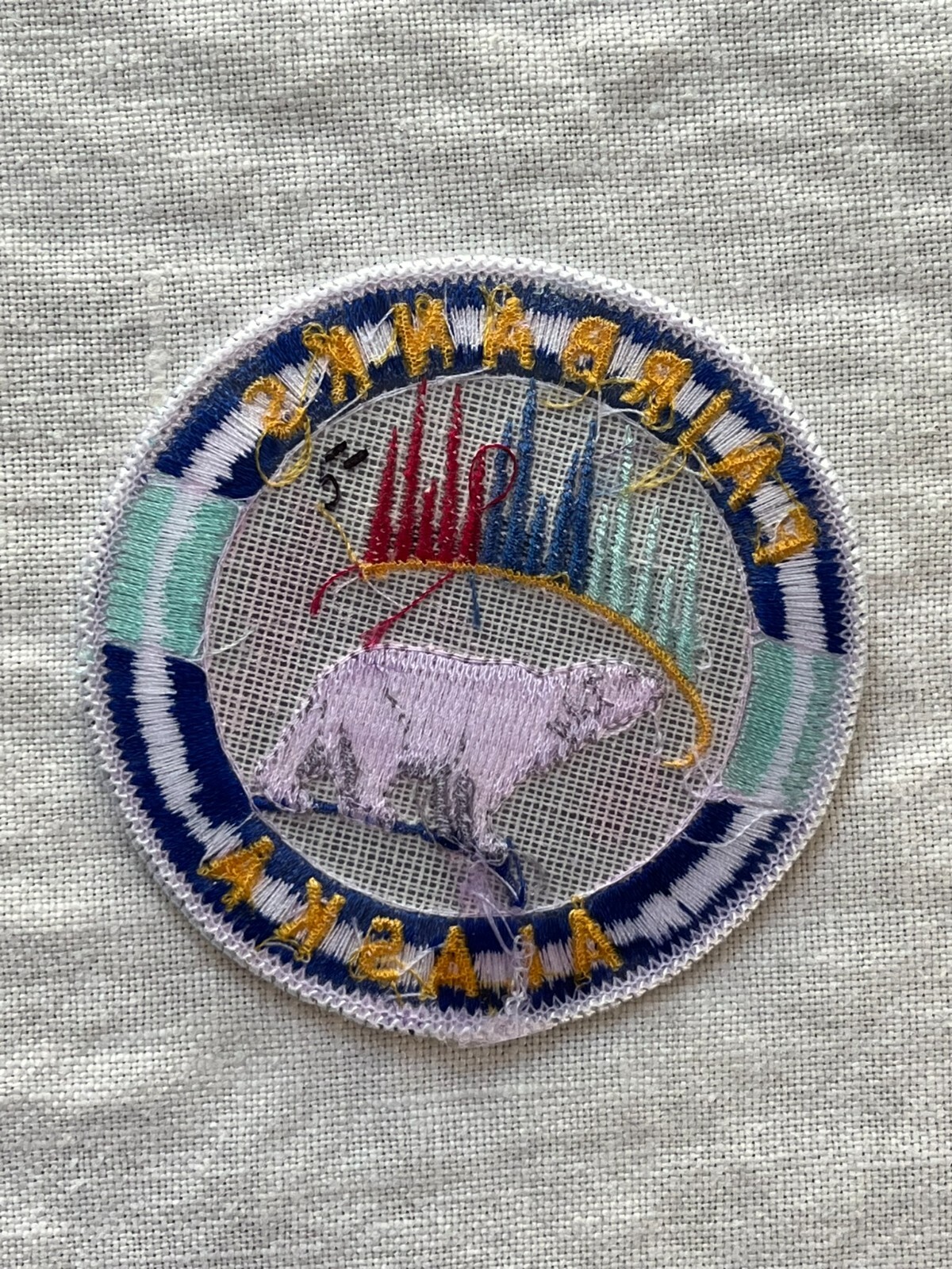 FAIRBANKS ALASKA 2 TRAVEL SOUVENIR COLLECTIBLE PATCHES