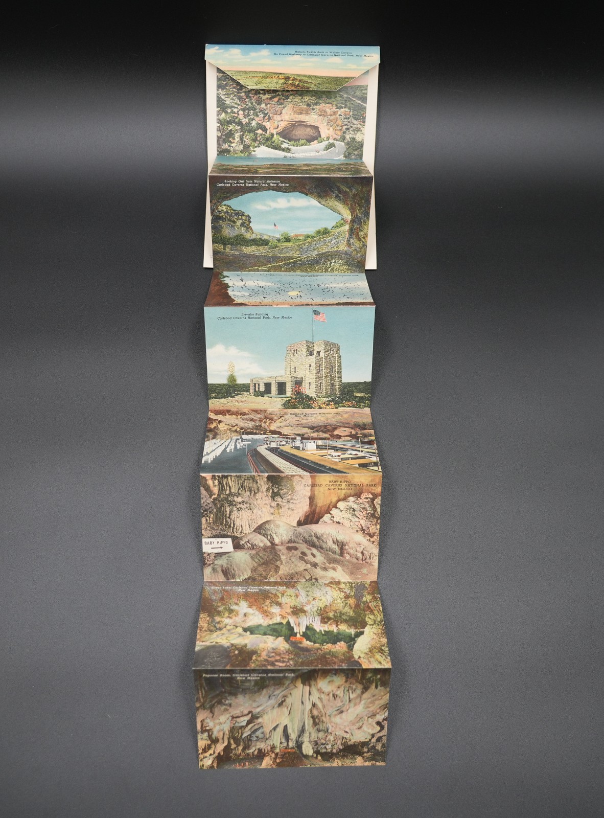 Vintage National Parks Lot Yosemite 1953 Brochure Carlsbad Caverns 12 Postcards