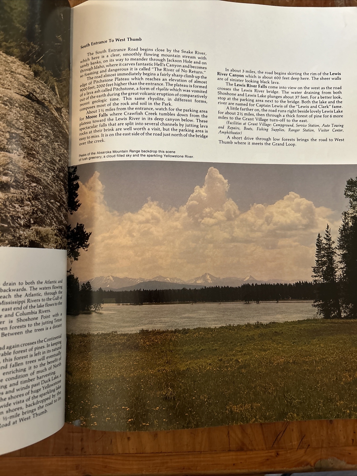 Vintage National Parkways Yellowstone National Park Souvenir Guide Book 1976