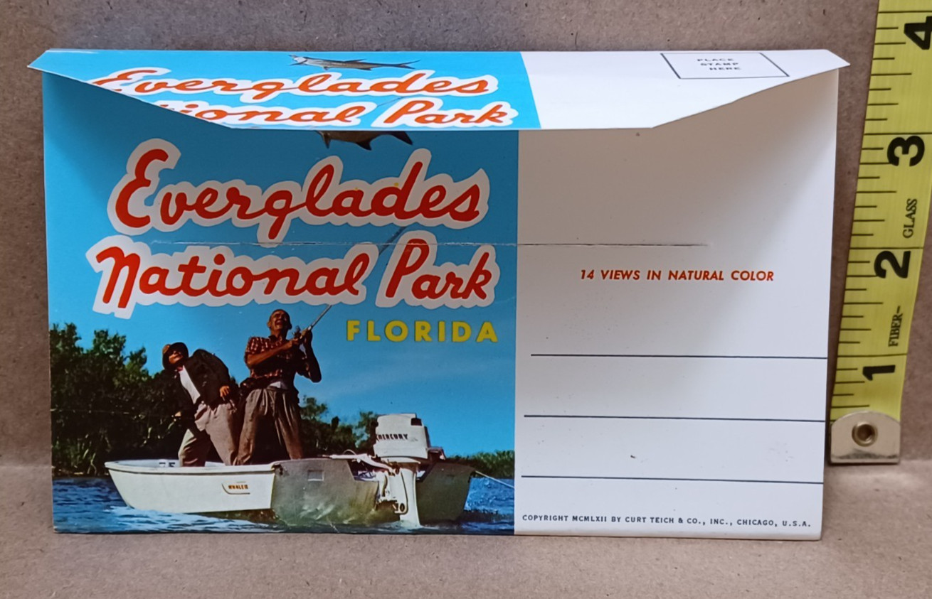 Everglades National Park (14 Views in Color) – Vintage 1962 Souvenir Postcard