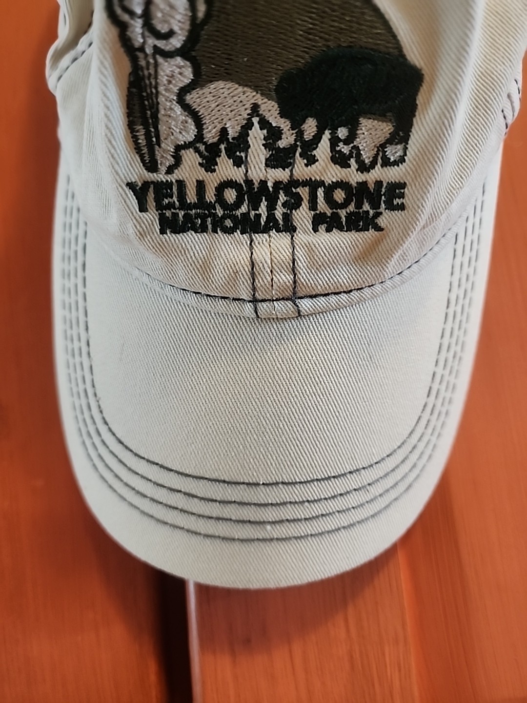 EC Yellowston National Park Old Faithful Buffalo Baseball Hat Cap Adjustable 22″