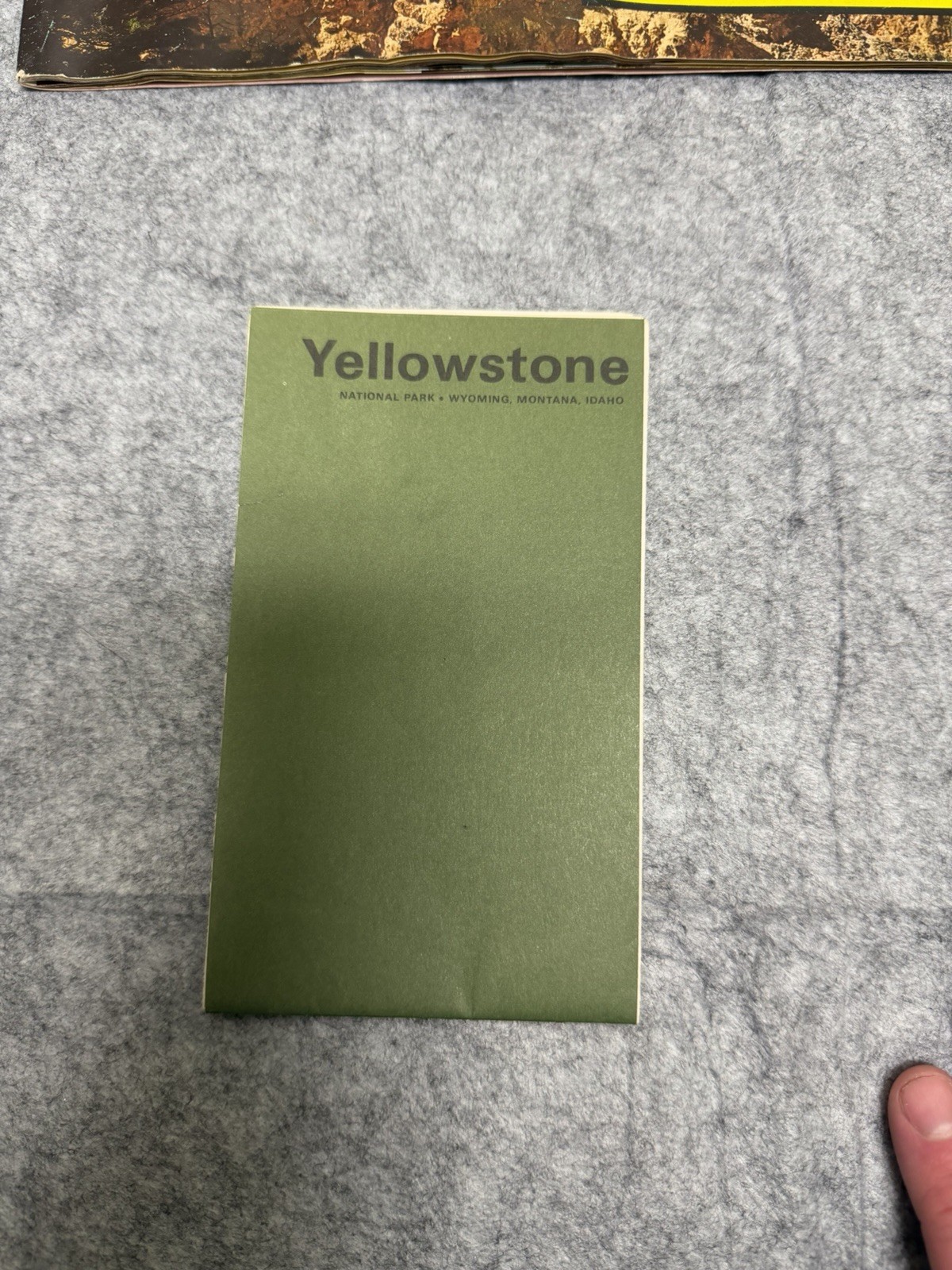 Vintage 1960s Yellowstone National Park memorabilia lot of 3