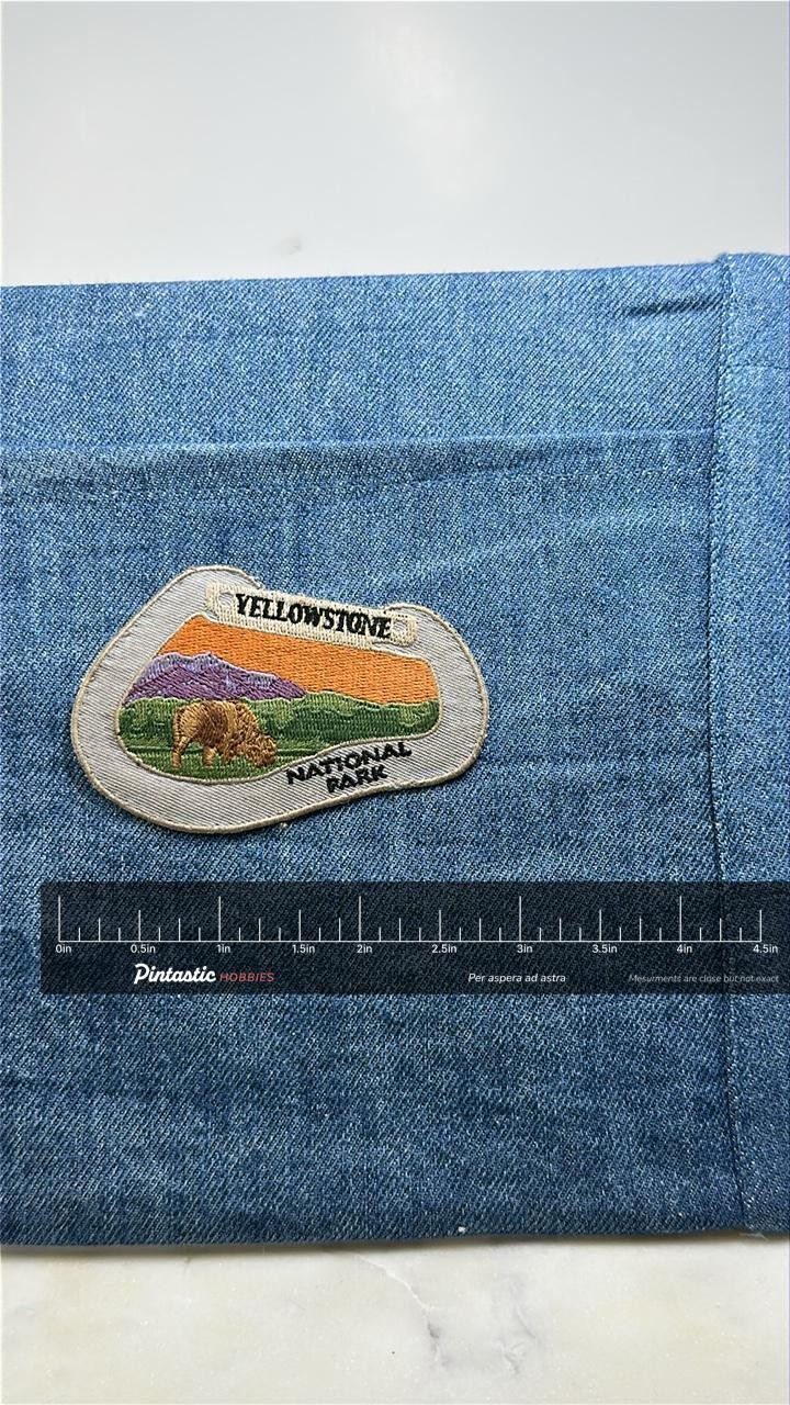 Yellowstone National Park Collectable Patch: Scenic Bison – Vintage Accessory
