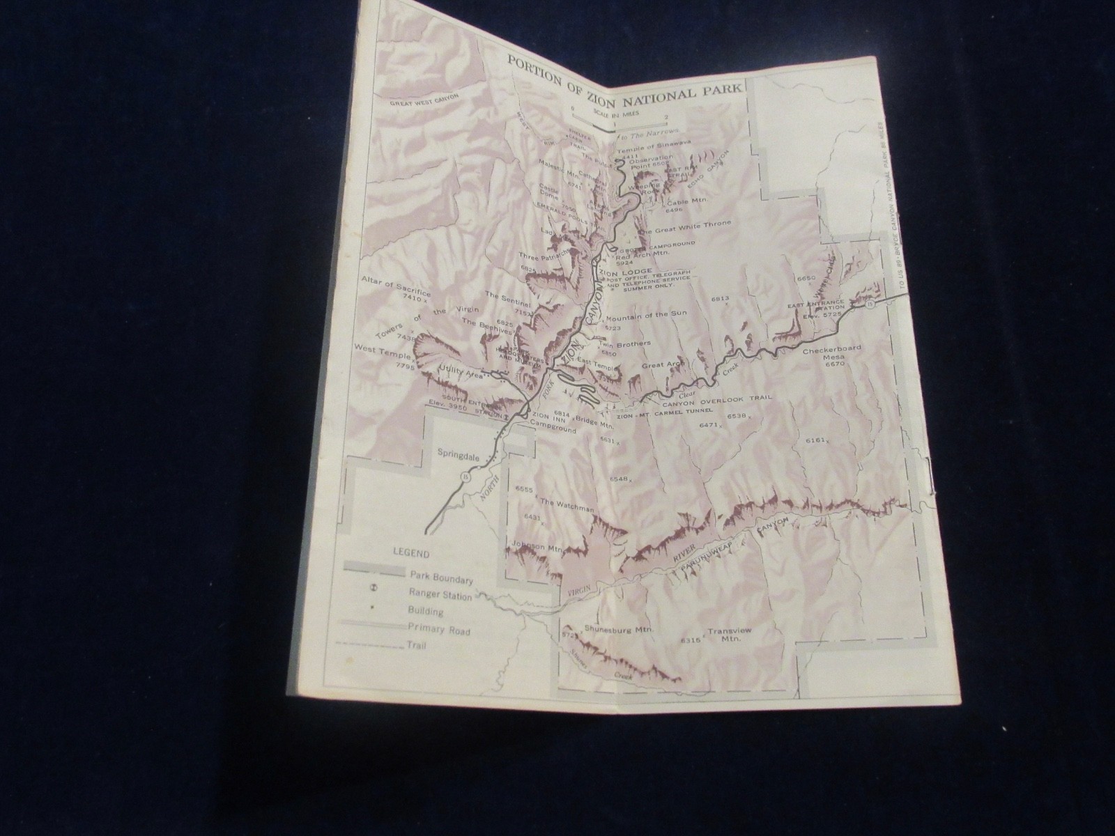 Vtg 1963 & 73 Zion National Park Travel Brochure Lot of 2 US Dept Interior C773