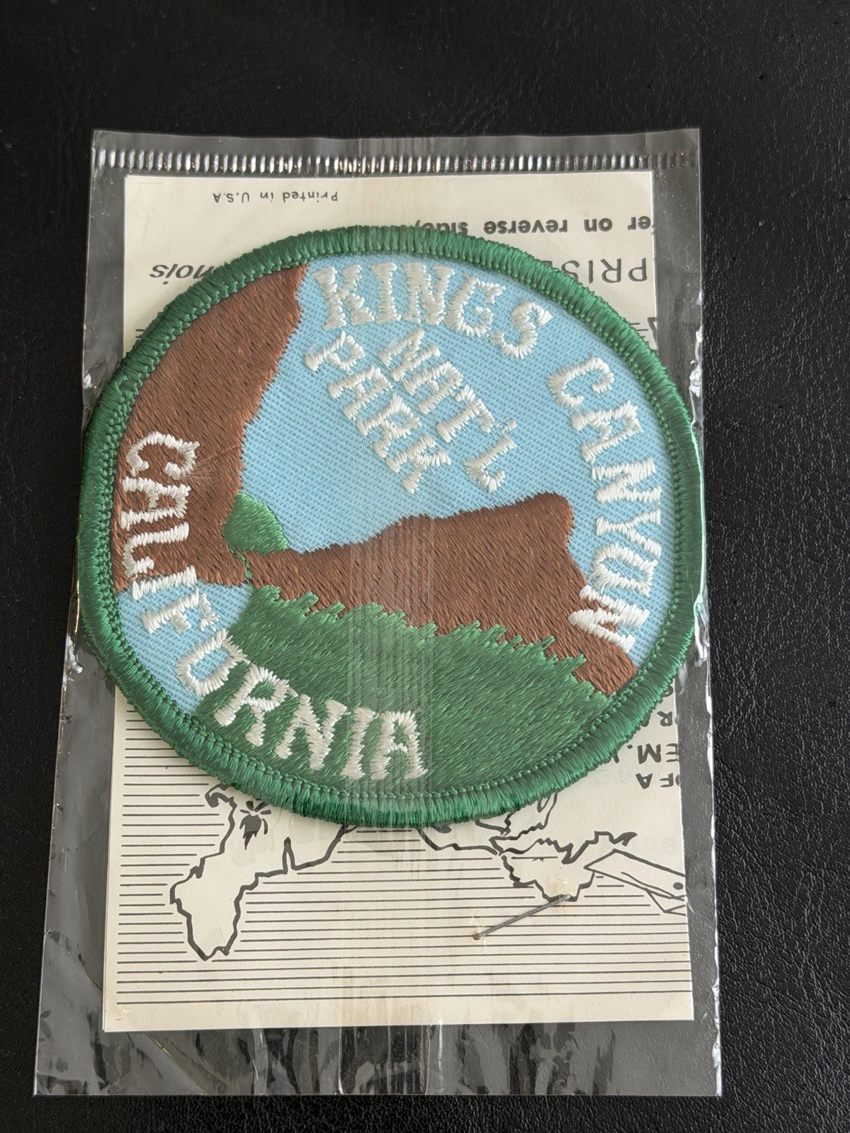 Vintage Kings Canyon Nat’l Park National Park California Round Souvenir Patch