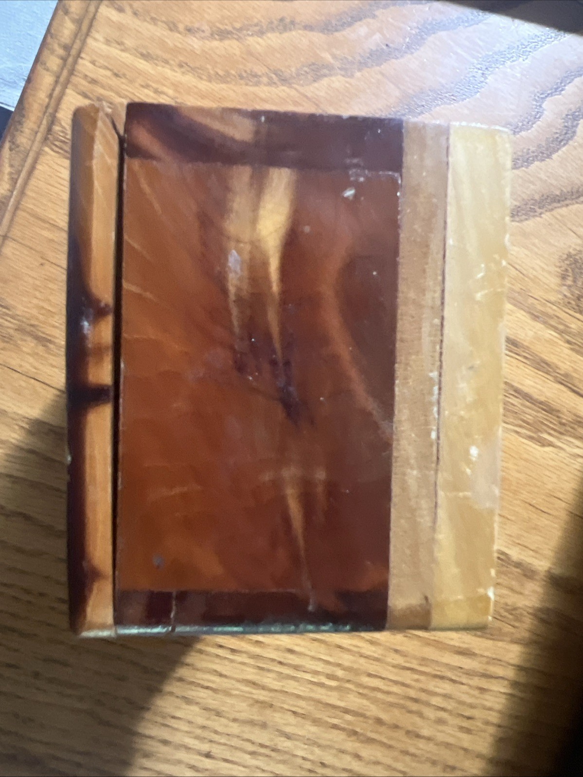 Dinosaur Park, Rapid City, South Dakota Cedar Trinket Box Vintage 5x3x2.5”