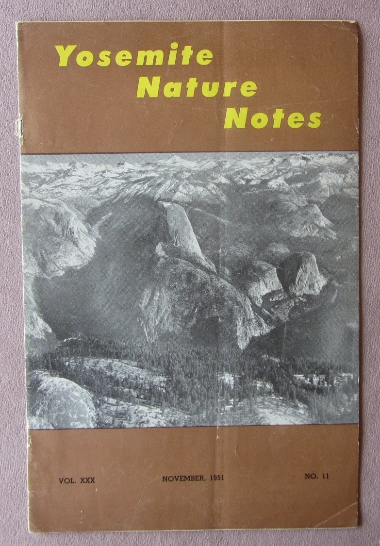 Vtg 1951 YOSEMITE National Park Nature Notes * White Medicine Man James Savage