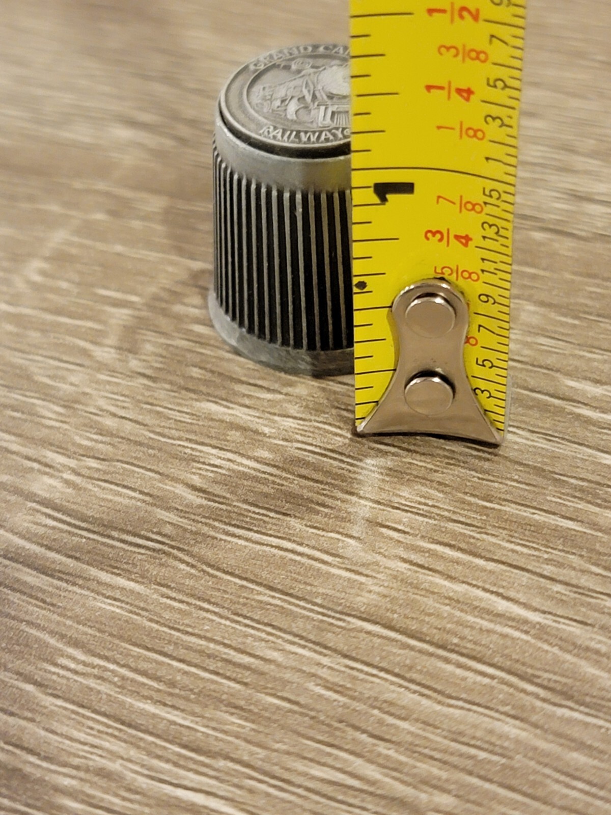Vintage Pewter Grand Canyon Railway Souvenir Thimble