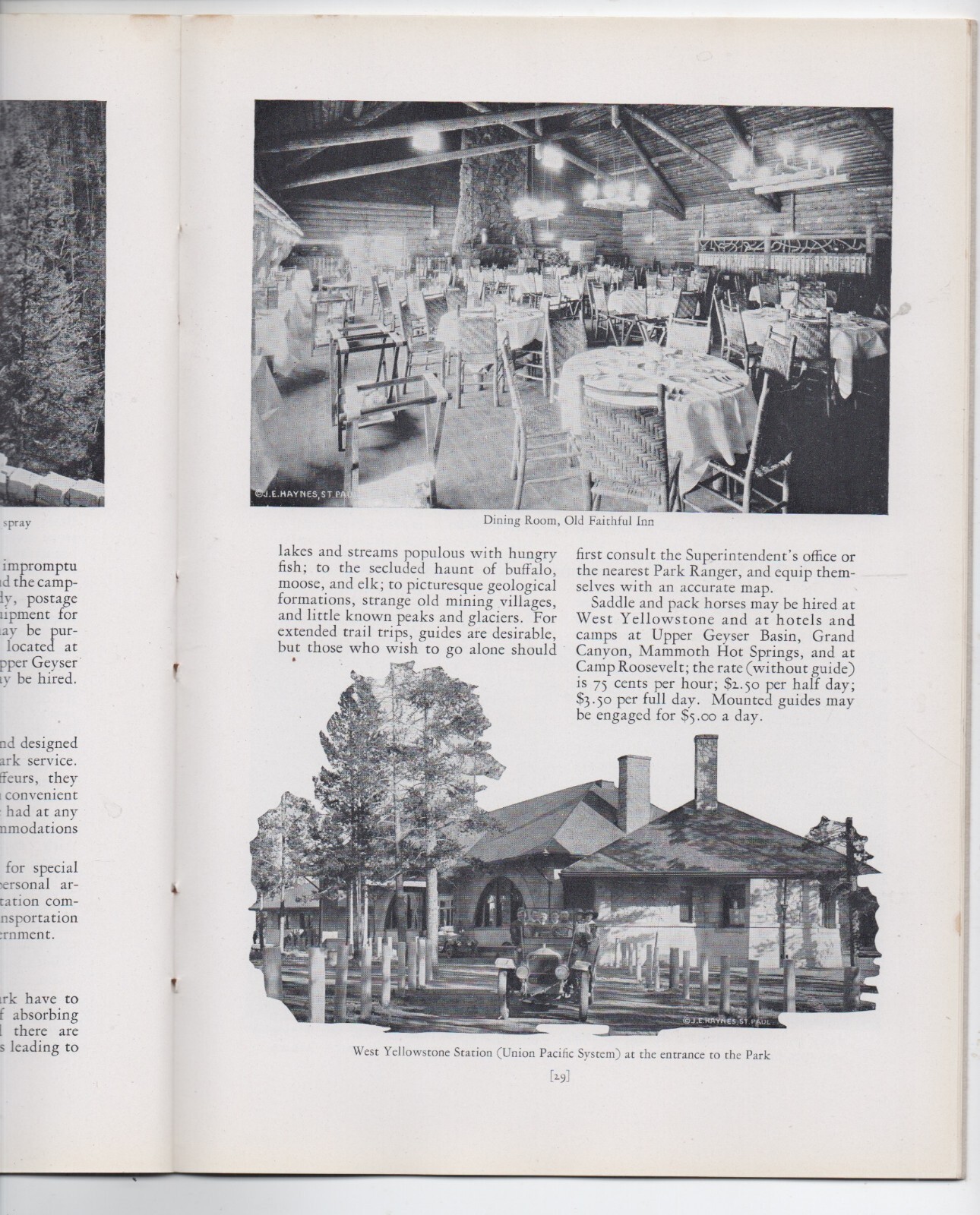 1925 Booklet on Yellowstone National Park by Union Pacific Railroad