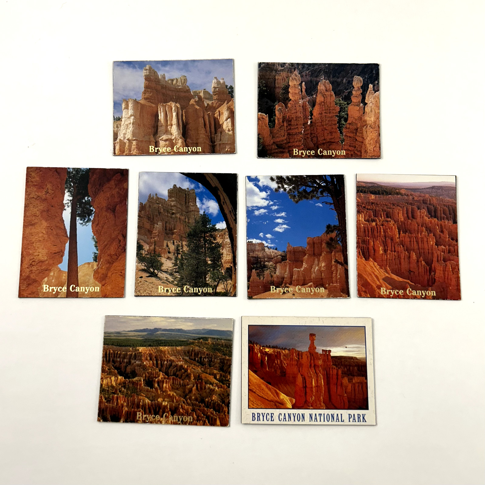 Lot of (8) Vintage Souvenir Fridge Magnets Bryce Canyon National Park