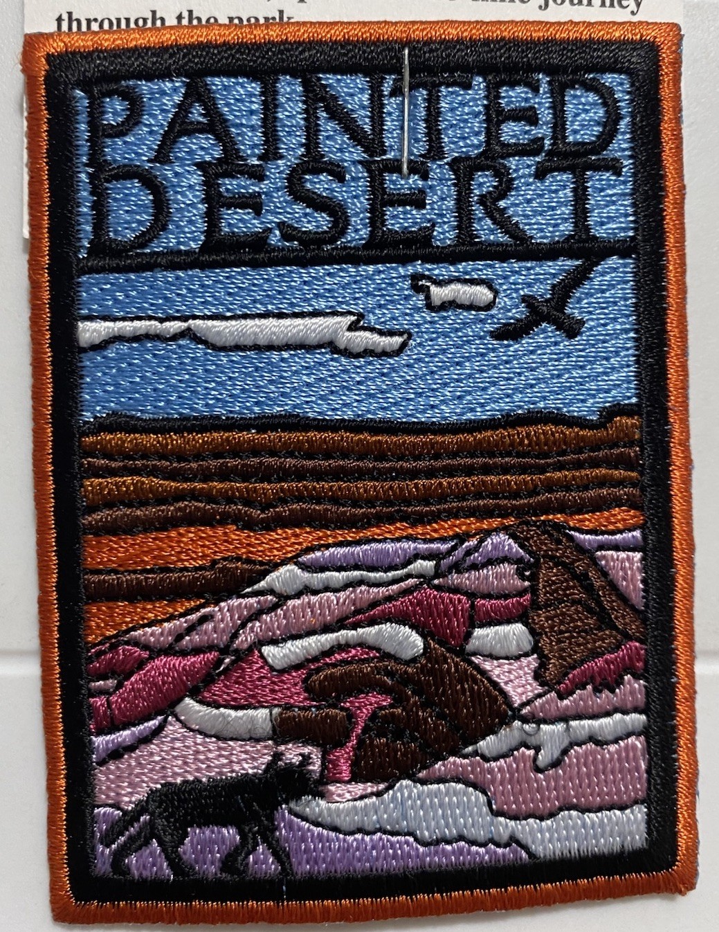NIP Painted Desert Petrified Forest National Park Arizona Souvenir Patch Badge
