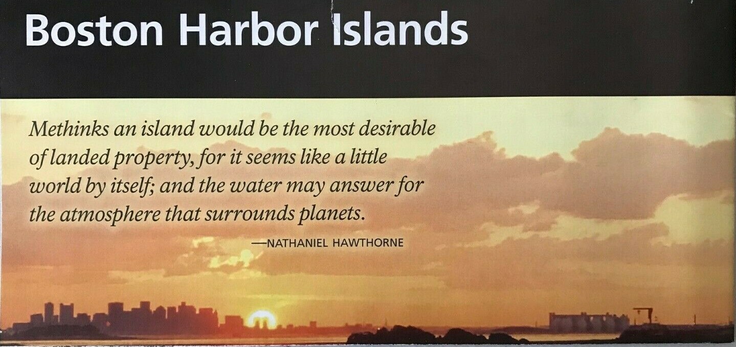New BOSTON HARBOR ISLANDS NATIONAL PARK SERVICE UNIGRID BROCHURE/MAP GPO 2024