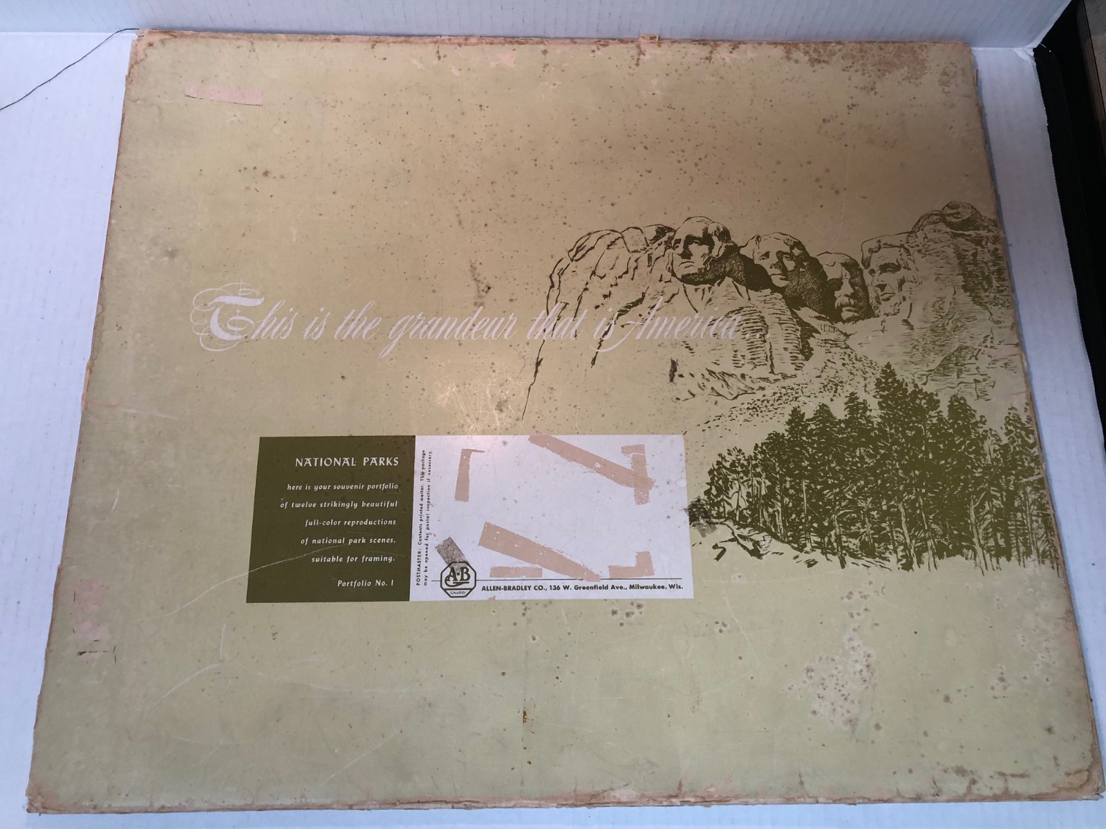 RARE 1953 National Parks Portfolio No. 1 12 lithograph scenes on special paper