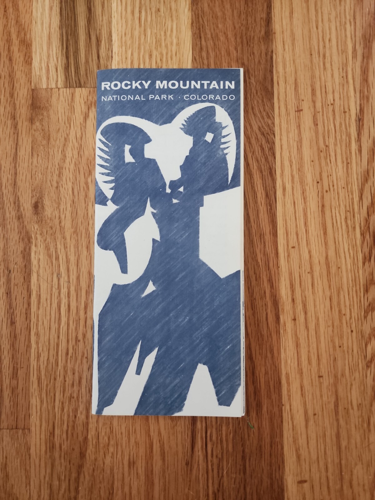 Rocky Mountain National Park Colorado Brochure Map Entrance Pass 1967