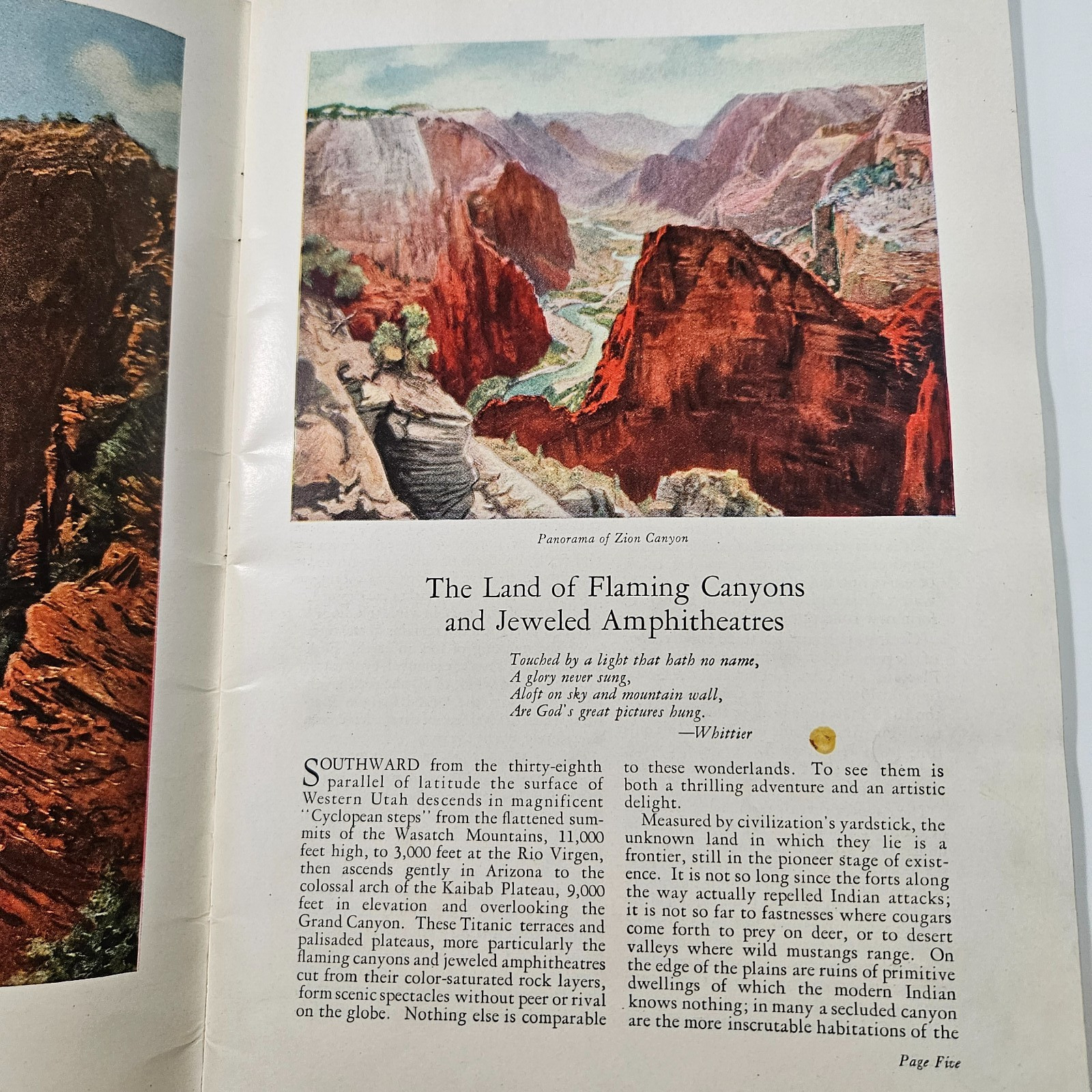 1925 Union Pacific RR Catalog Zion National Park Bryce Canyon & More
