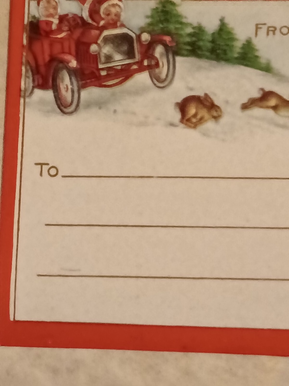 Vintage 1920s Parcel Post Sticker Holiday Issue