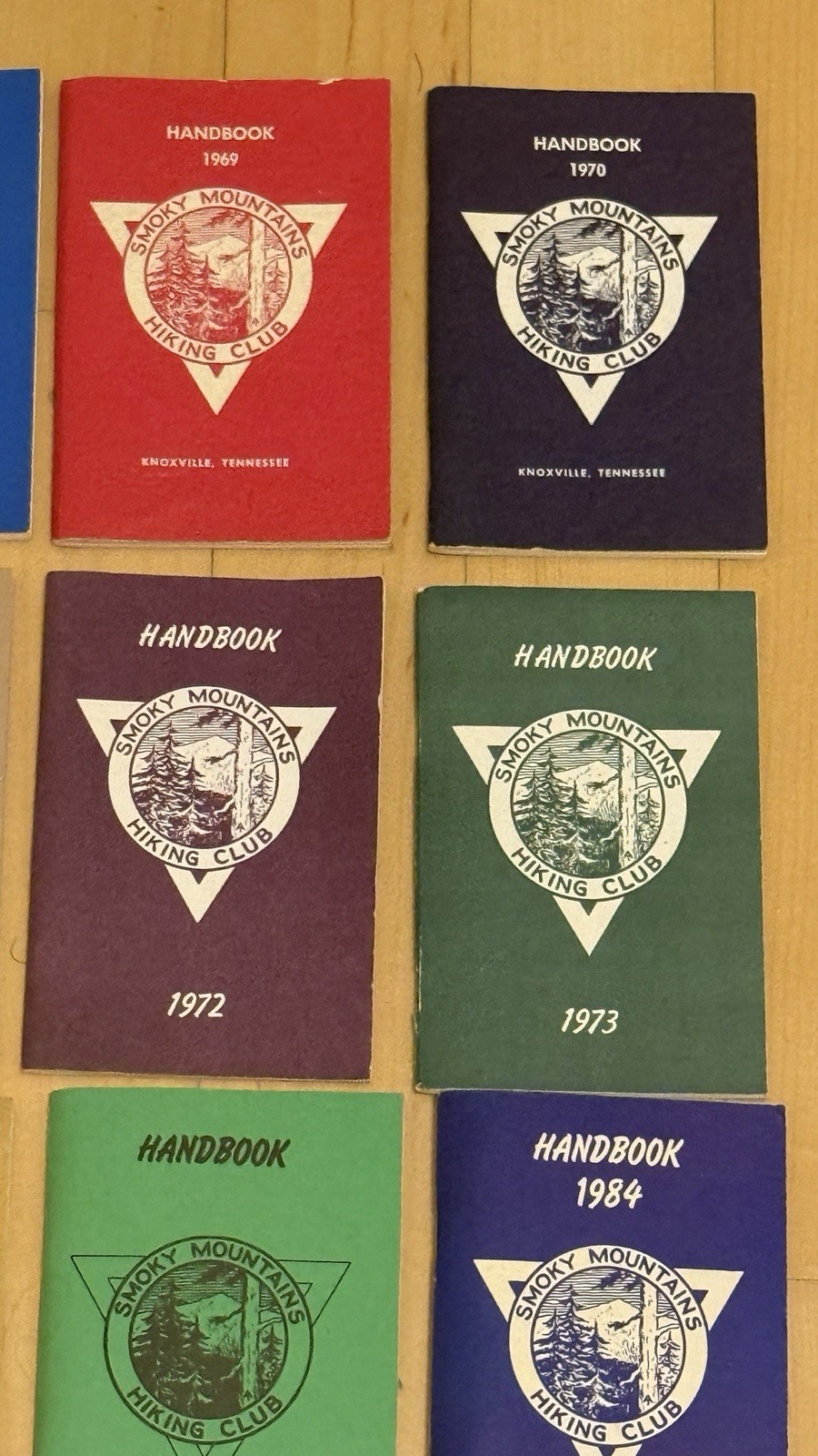 Smoky Mountains Hiking Club 1968-1985 Handbook Lot Vintage Knoxville TN SMHC