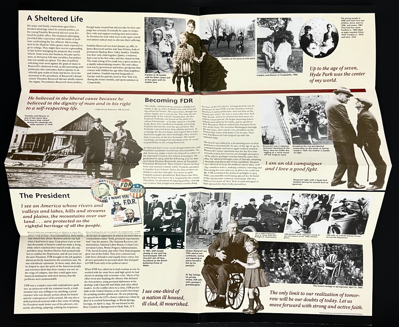 2004 Franklin Roosevelt Home National Historic Site Vintage Park Travel Brochure