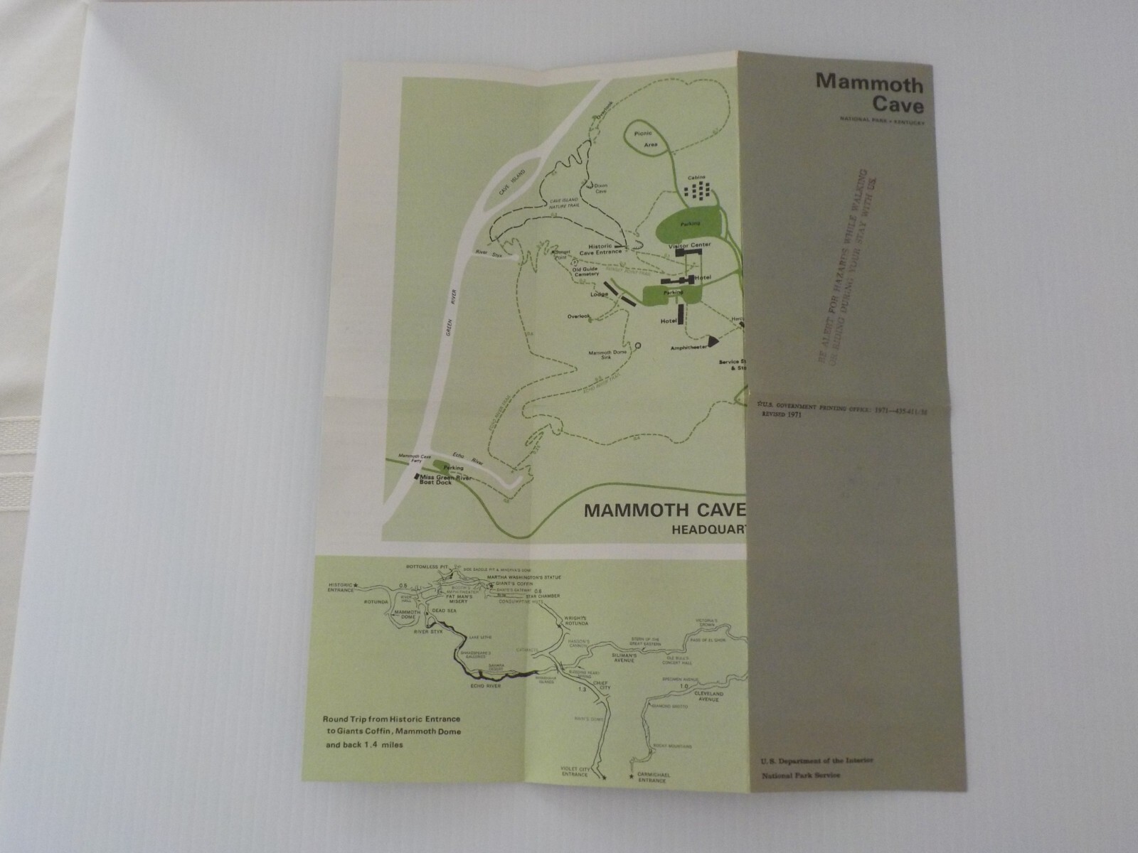 Vintage Mammoth Caves National Park (KY) Guides & Postcards Tourism Package